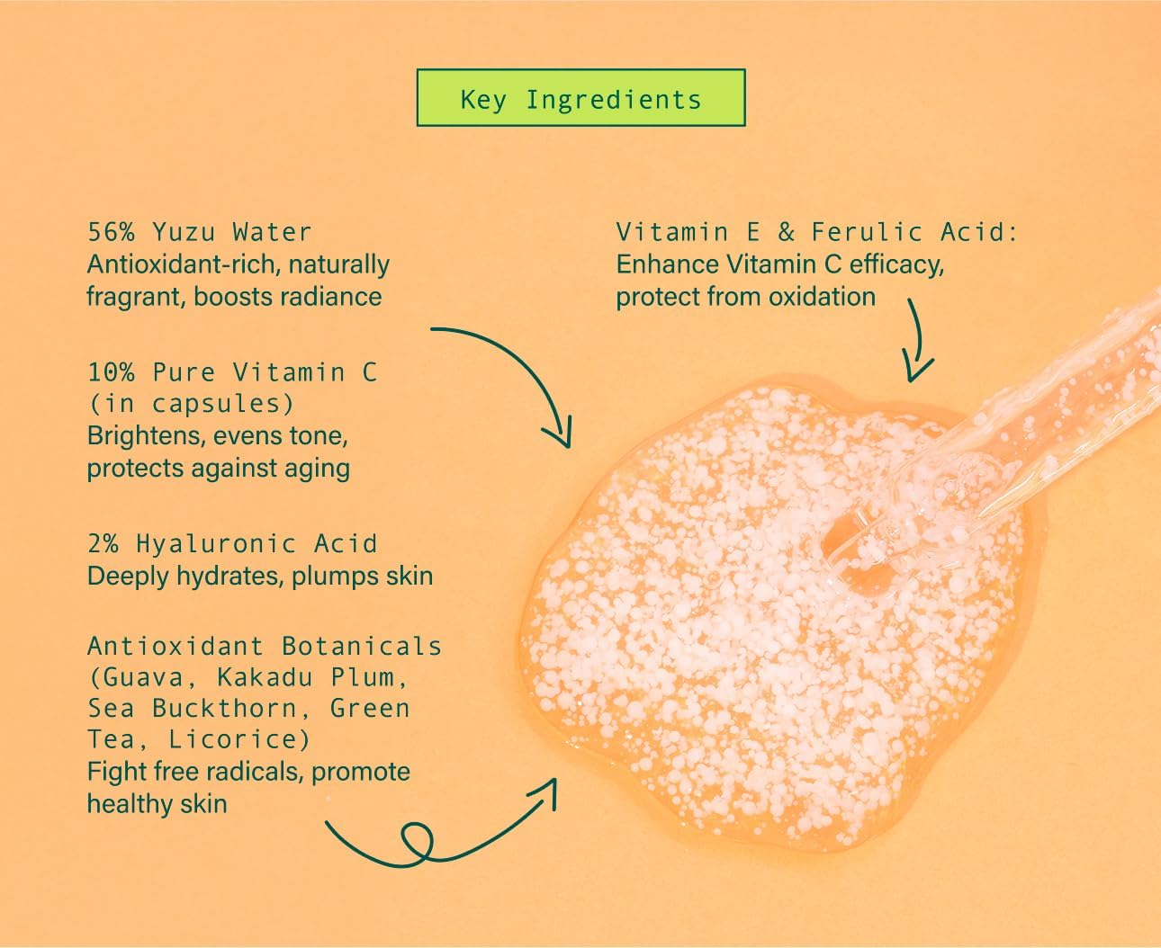Meisani GLOW DROPS VITAMIN C SERUM, branco