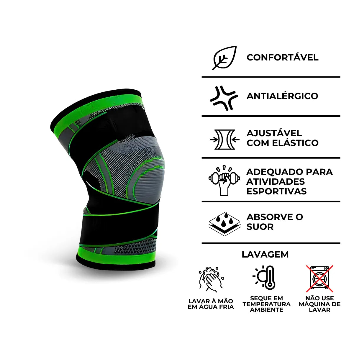 Joelheiras de Compressão Tamanho Único