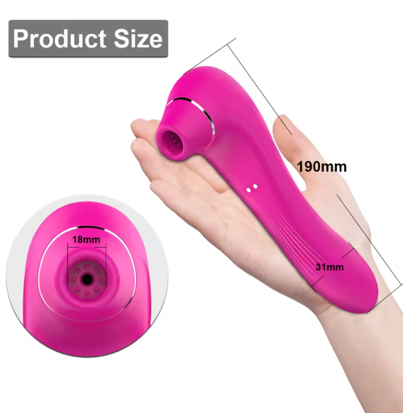 Estimulador 2-em-1 de Sucção e Vibração – Sensações Profundas e Puro Relaxamento