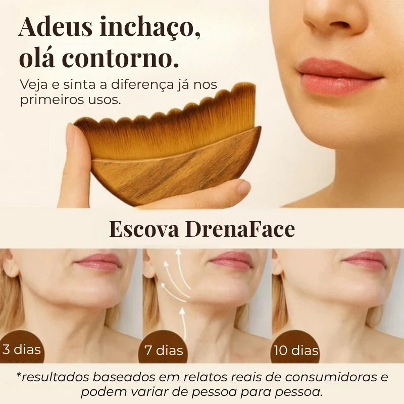 DrenaFace – Escova de Drenagem Linfática Facial