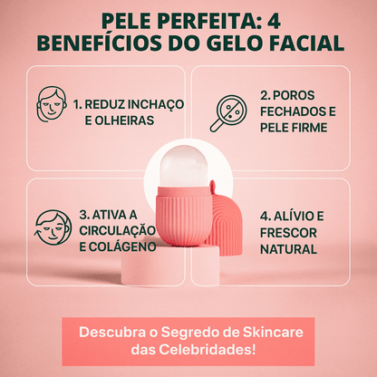 Massageador Facial de Gelo - Alívio, Beleza e Frescor Diário